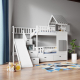 bunk bed with stairs slide and roof slide